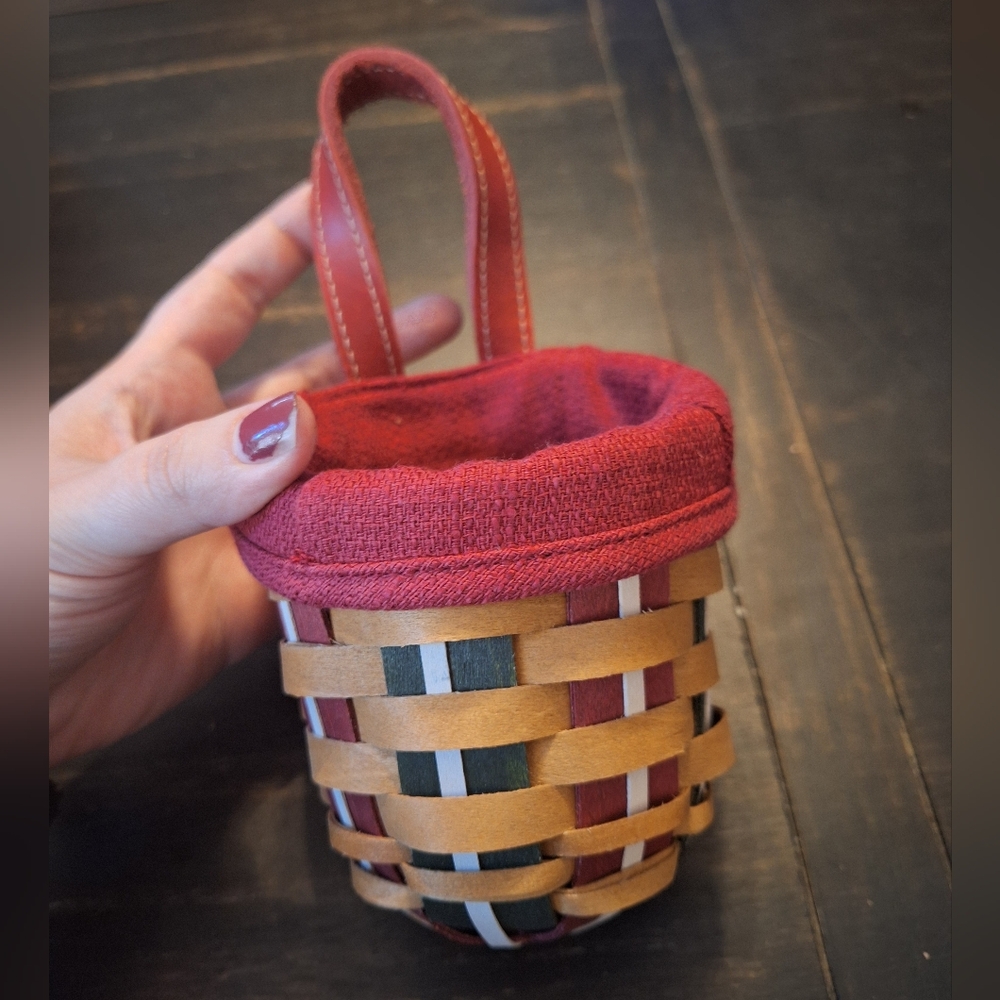 Small Longaberger Woven Basket with Handle